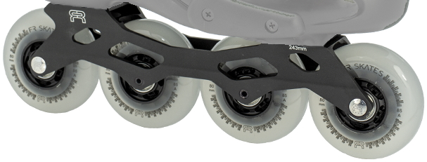 Complete FR2 frame with wheels and bearings included